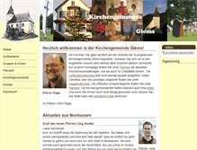 Tablet Screenshot of kirche-glems.de